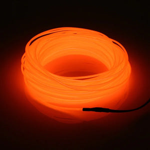 Neon LED Light Glow EL Wire String Strip Rope Tube Decor Car Party + Controller Rieworkes