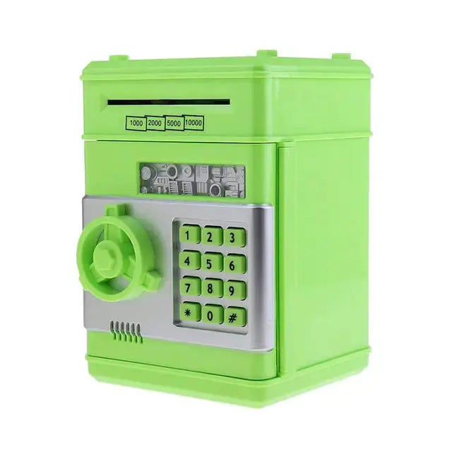 Electronic Piggy Bank ATM Mini Money Box Safety Password Chewing Coin Cash Deposit Machine Christmas Gift for Children Kids Rieworkes