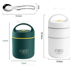 Stainless Steel Vacuum Thermal Lunch Box Rieworkes