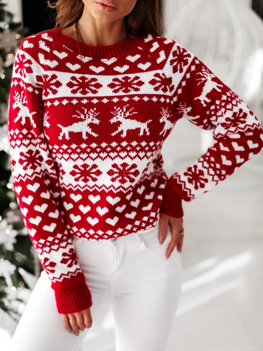 Winter Christmas Sweaters Long Sleeve Rieworkes