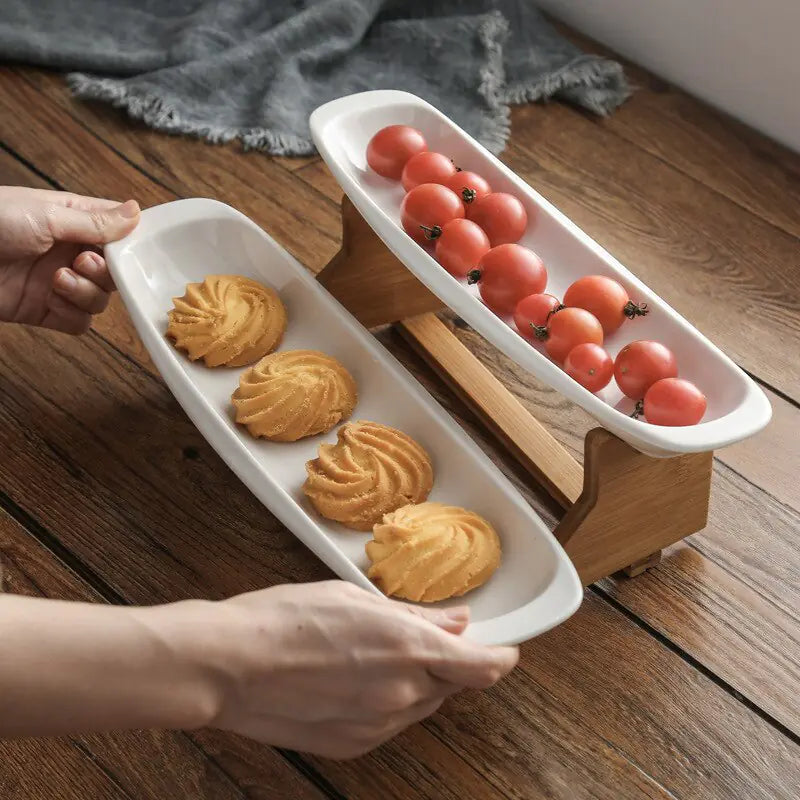 Ceramic Tiered Cake Plate Rieworkes