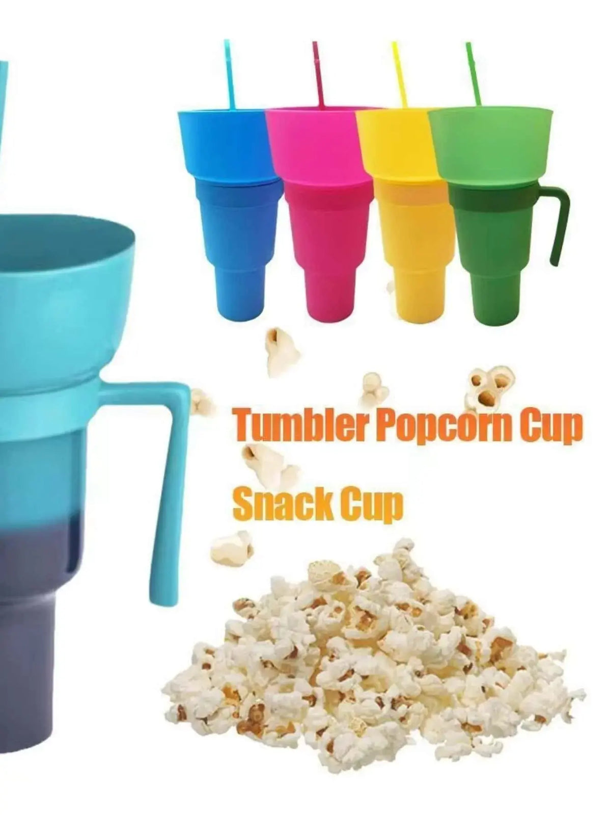 Popcorn Snack With Handle & All-In-One Drink Cup Rieworkes
