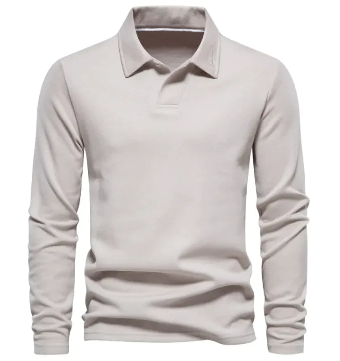 Long Sleeve Men's Casual Solid Color Top Lapel Rieworkes