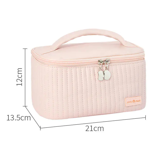 Korean Style Women's Large PU Leather Makeup Bag Mimarta