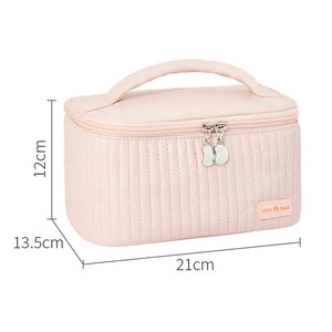 Korean Style Women's Large PU Leather Makeup Bag Mimarta