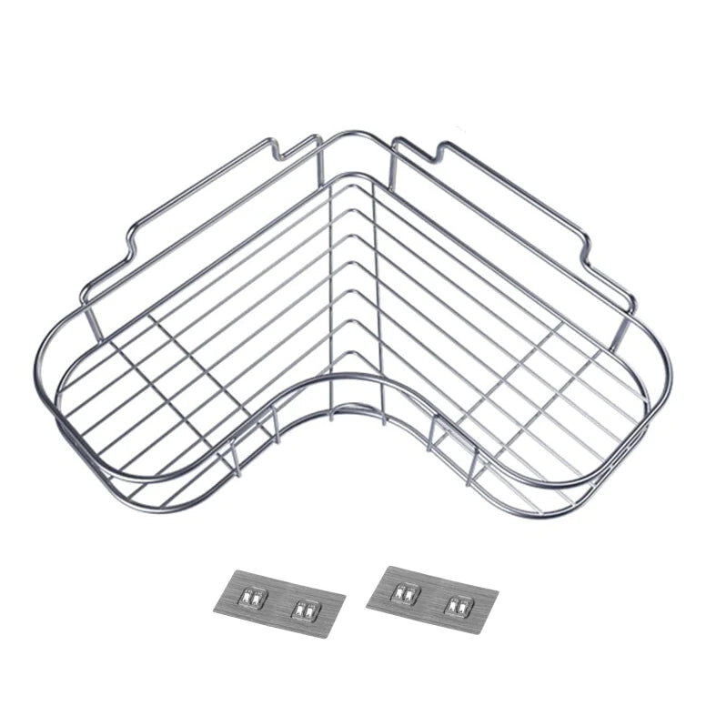 Shower Caddy Shelf Bathroom Corner Bath Storage Holder Organizer Triangular Rack Rieworkes
