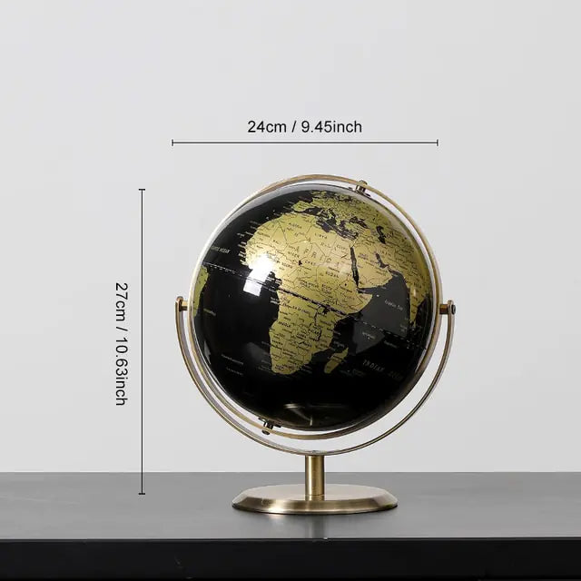 Home Decor World Globe Retro Map Globe Office Decor Accessories Rieworkes