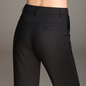 YUEY Women's Straight Leg Office Trousers Rieworkes
