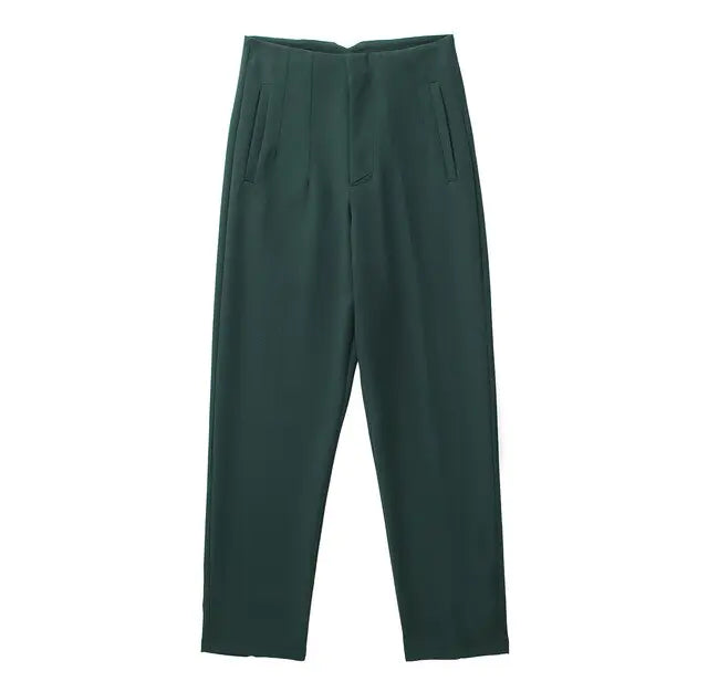 Chic Office Lady Straight Pants Rieworkes
