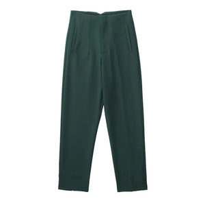Chic Office Lady Straight Pants Rieworkes