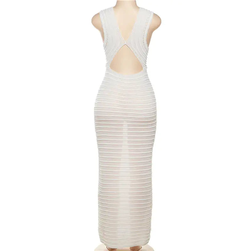 Crochet Knit Maxi Dress Rieworkes