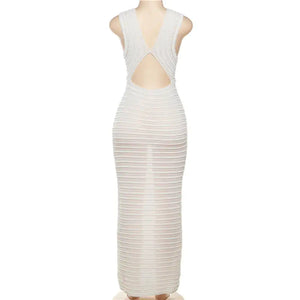 Crochet Knit Maxi Dress Rieworkes