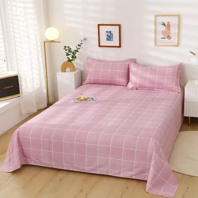 Cotton Bed Sheets Cover and Pillowcases Rieworkes