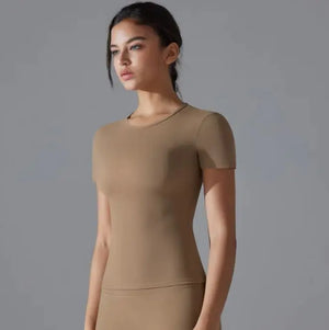 Women's Solid Color Sport T-Shirt Mimarta