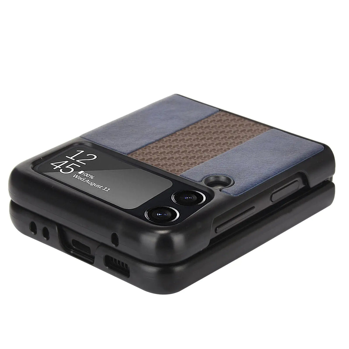 For Samsung Galaxy Z Flip 3 5G Slim Folding Leather Shockproof Phone Case Cover Rieworkes