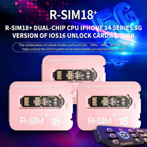 R-SIM18+ RSIM 18+ Nano Unlock Card For iPhone 14 Plus 13 12 11 Pro Max XR iOS 16 Rieworkes