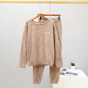 Women's Winter Cozy Loungewear Set with Fleece Pants Mimarta