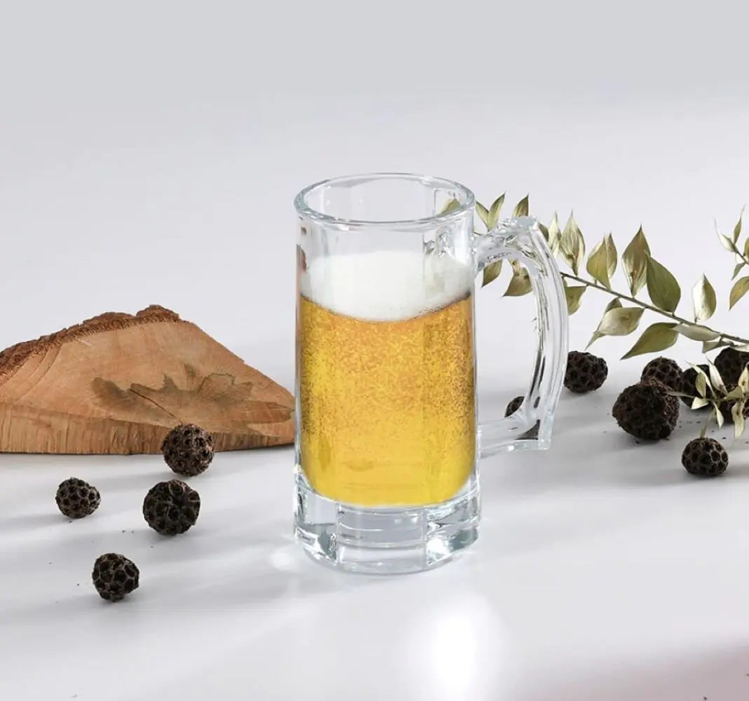 Paşabahçe 55049 Pub Beer Glasses with Handle, 2 Pieces, 355 cc Rieworkes