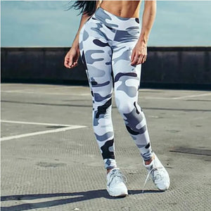 Ins Hot Fashion Camouflage Printed High Waist Workout Leggings for Women Rieworkes