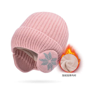 Winter Knit Beanie with Ear Protection for Men and Women Mimarta