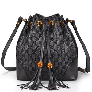 Vintage Leather Bucket Bag for Women - Versatile Design Rieworkes