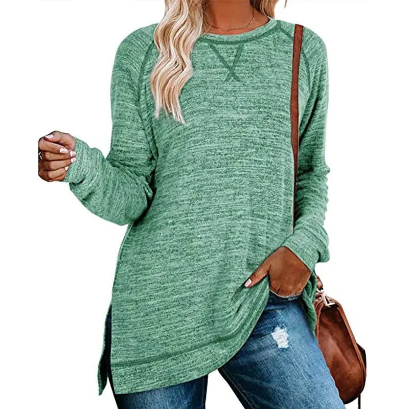 Solid Color Sweater for Women - Autumn/Winter Collection Rieworkes