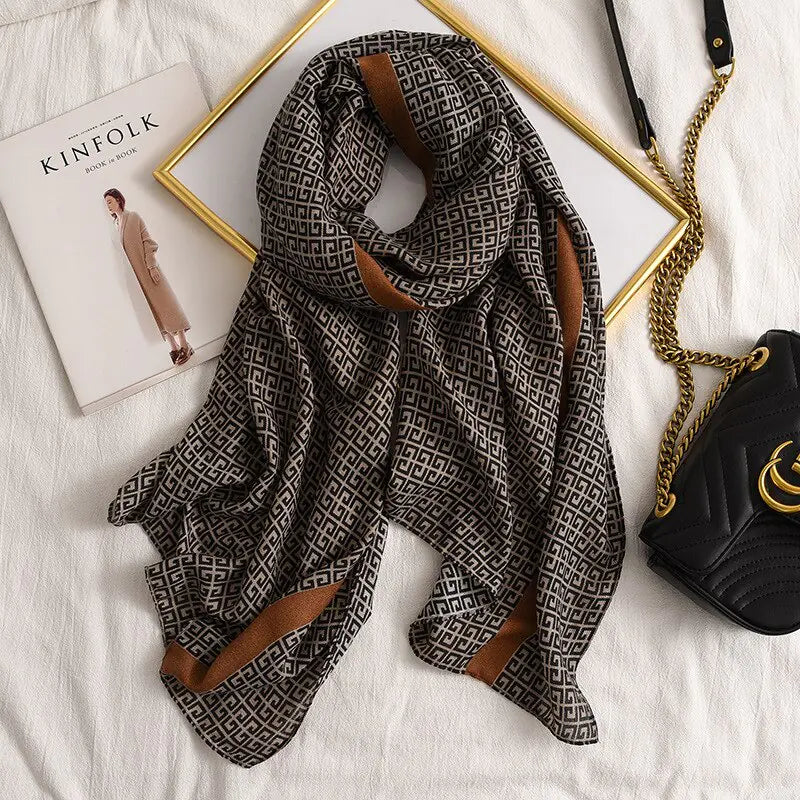 Plaid Scarf for Women Rieworkes