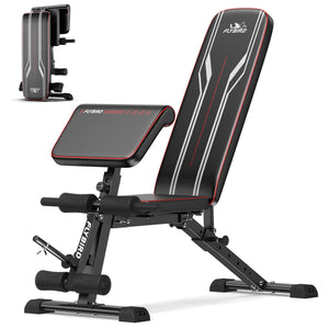 FLYBIRD Adjustable Weight Bench with Leg Extension and Curl Machine Preacher Curl Bench Foldable Workout Bench for Home Gym 800LBS Weight Capacity Exercise Bench for Full Body Strength Training Mimarta
