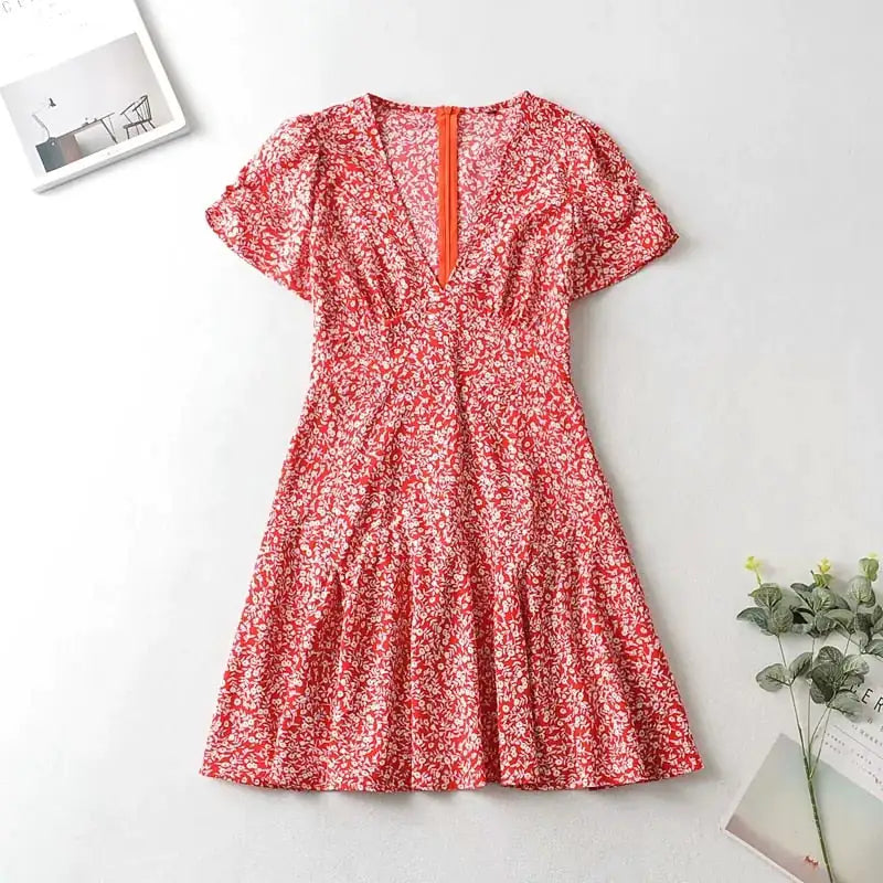 Floral Short Dress Rieworkes