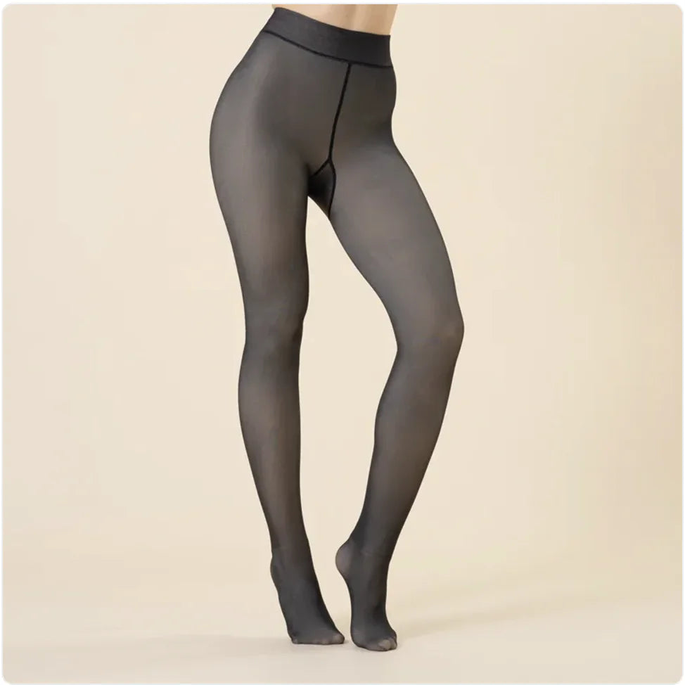 Women's Velvet Faux Transparent Pantyhose Rieworkes