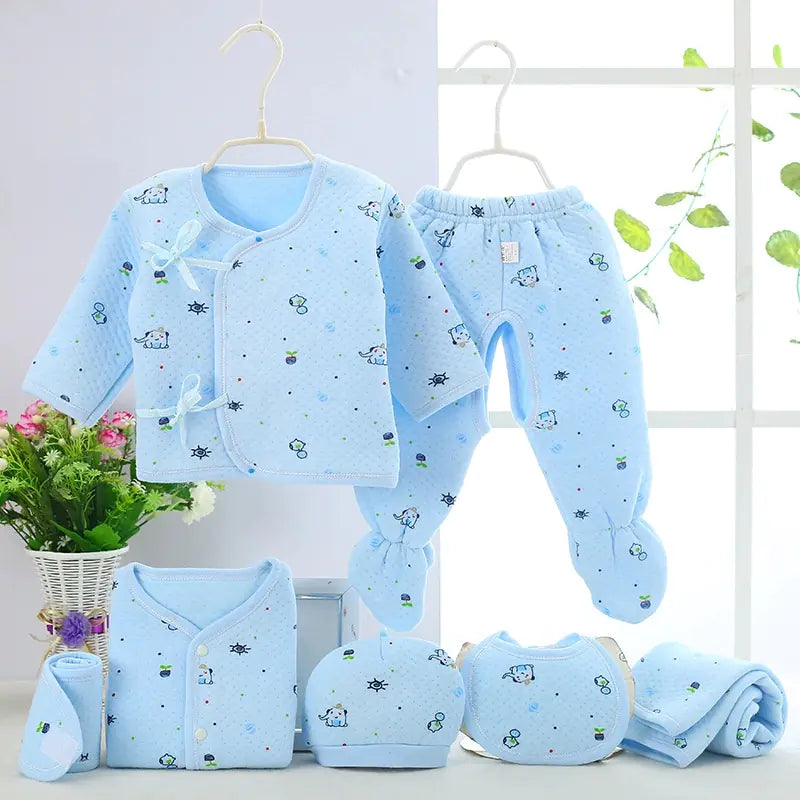 Luxury 7-Piece Cotton Clothing Set for Newborns Mimarta