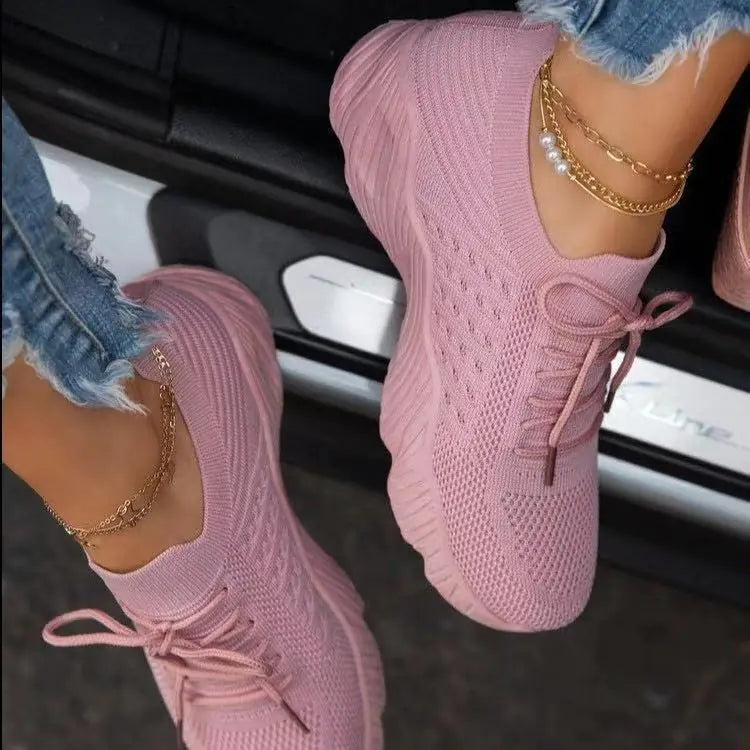 Womens Running Trainers Ladies Sneakers Slip On Walking Gym Comfy Fashion Shoes Rieworkes