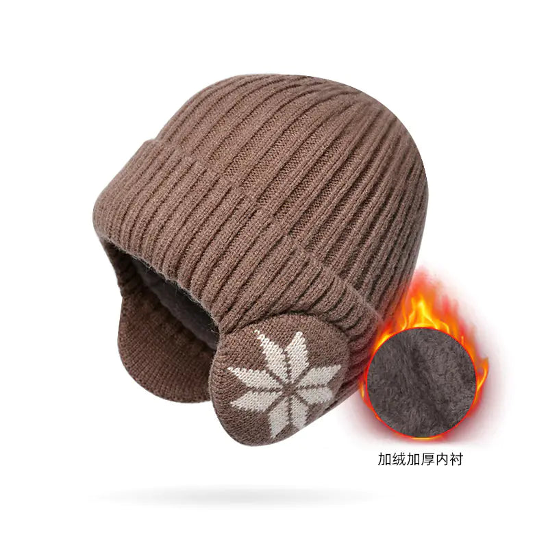 Winter Knit Beanie with Ear Protection for Men and Women Mimarta