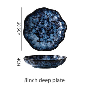 Retro Porcelain Dinner Plates Rieworkes