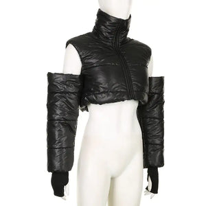 Cutout Cropped Puffer Jacket Rieworkes