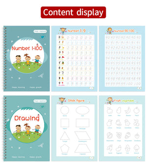 Children's English Copy Groove Font Magic Practice Copybook Setk Mimarta