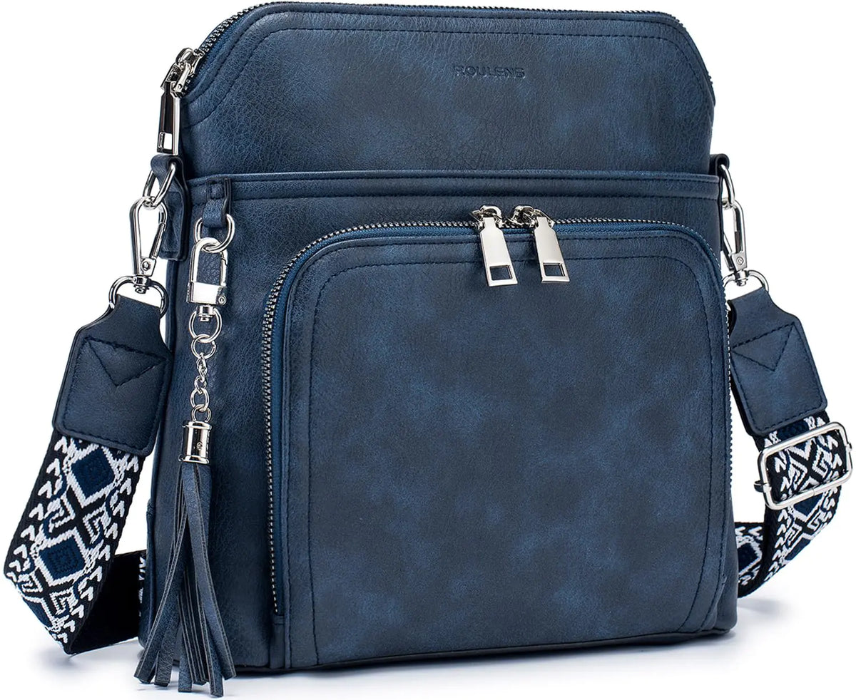 Crossbody Purse for Women,Lightweight Medium Crossbody Bag Soft Leather Women's Shoulder Handbags with Tassel Taupe Rieworkes
