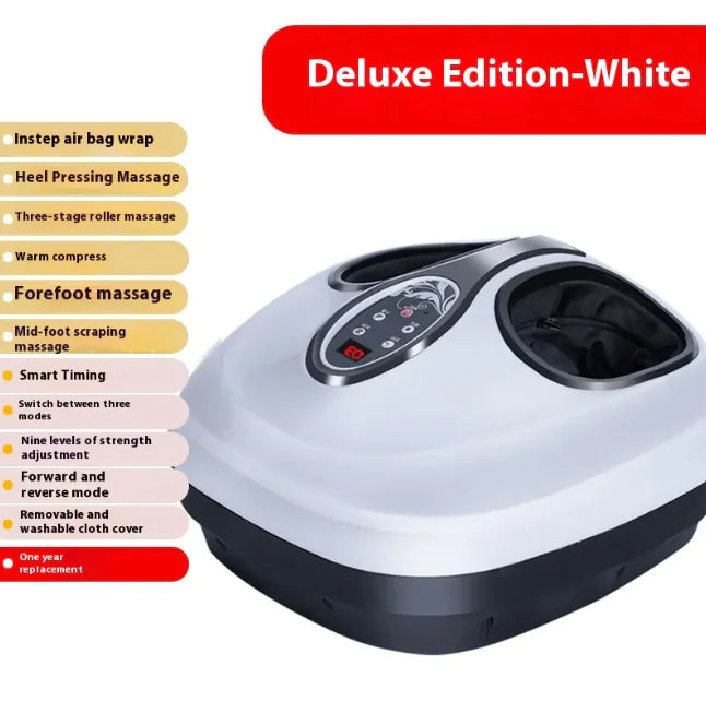 Automatic Shiatsu Foot Massager with Acupoint Kneading &amp; Airbag – Home Electric Heat &amp; Air Pressure Massage Machine Mimarta