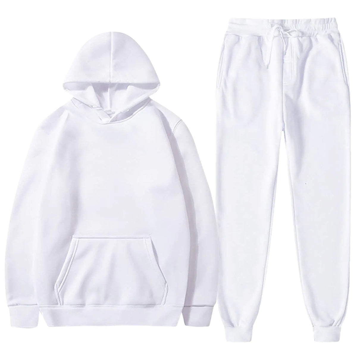 sumensumen Sweat Shirt And Sweat Pants For WomenCasual Outfit Athletic Suit Set-Hoodie Pockets Sweatpants Sport Jogger Sweatsuit Women-04 WhiteX-Large Rieworkes