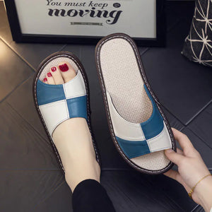 Luxury Genuine Leather Sheepskin Women's Slippers Mimarta