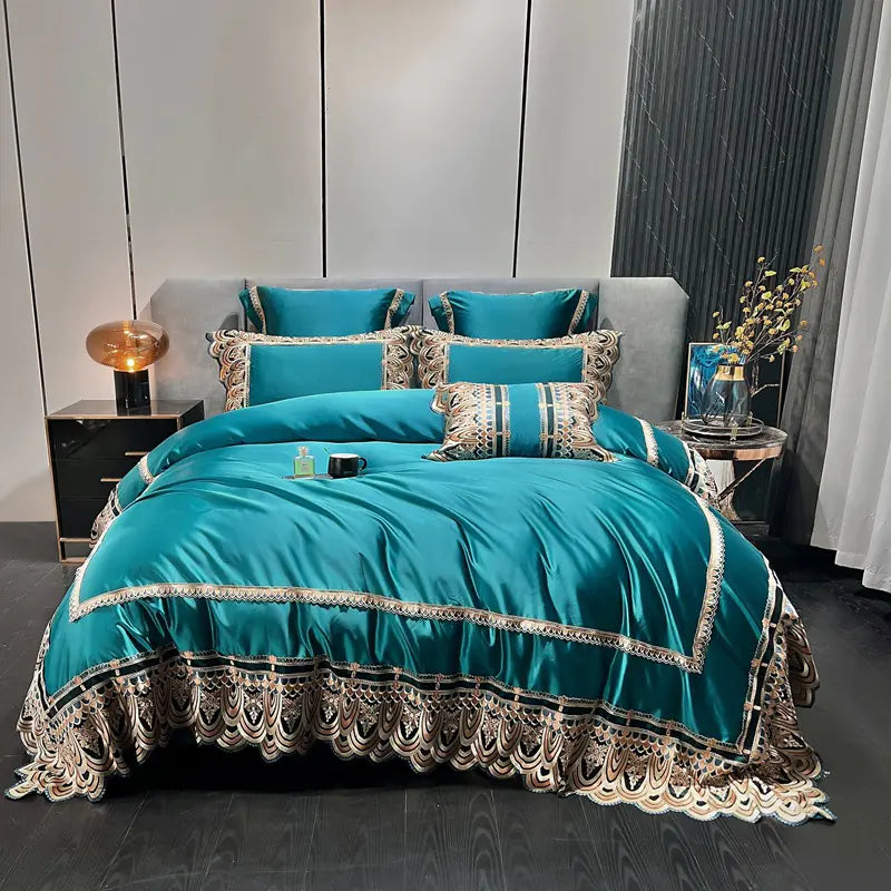 Luxury Belle Series Silk Cotton Bedding Set (4 Pieces) Mimarta