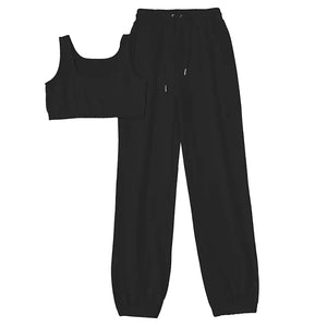 2023 Women's Casual Two-Piece Crop Top and Pants Set Mimarta