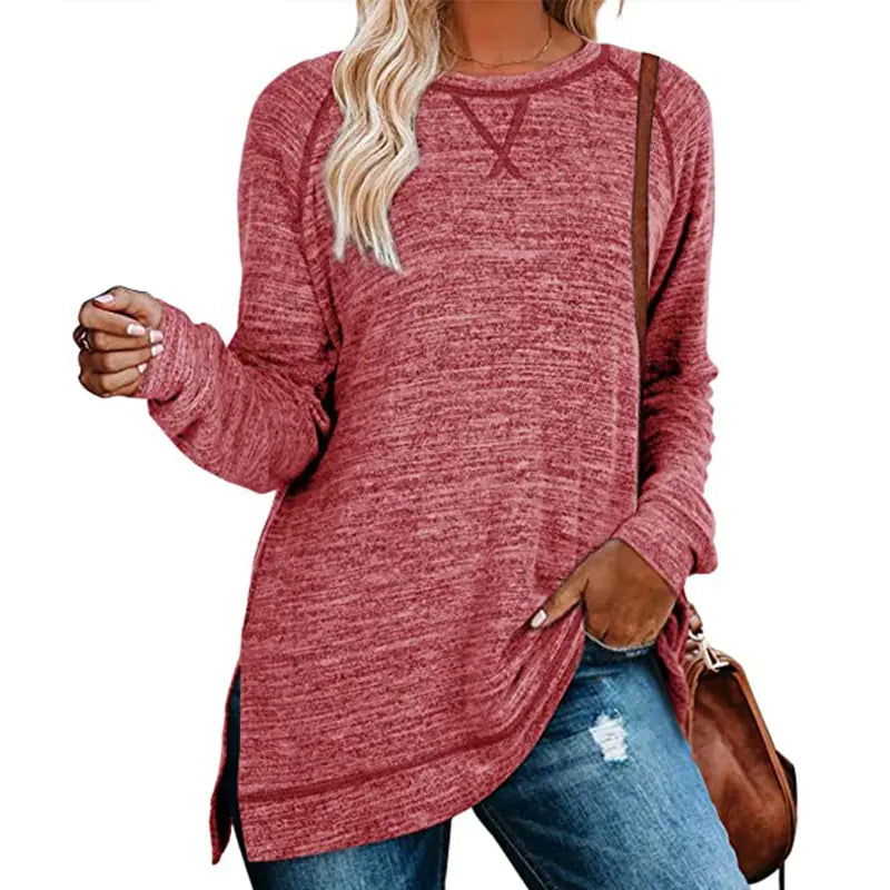 Solid Color Sweater for Women - Autumn/Winter Collection Rieworkes
