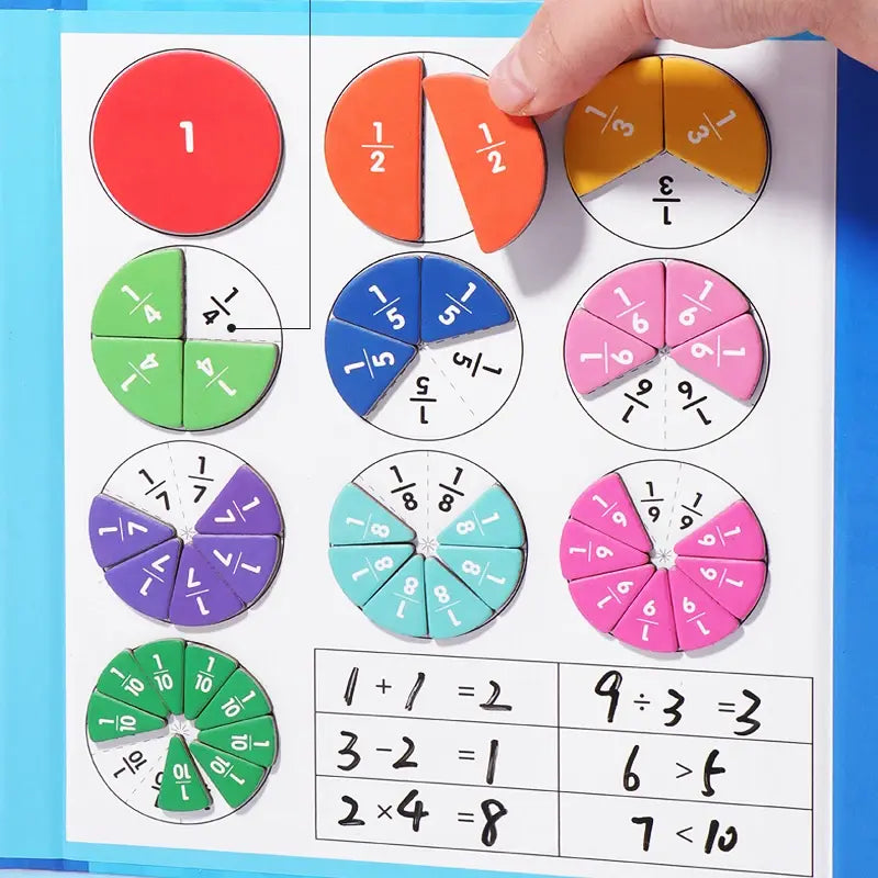 Children Magnetic Fraction Learning Math Toys Rieworkes