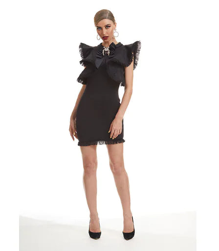 GYENE Dress - Elegant Patchwork Midi Dress (One Piece) Mimarta
