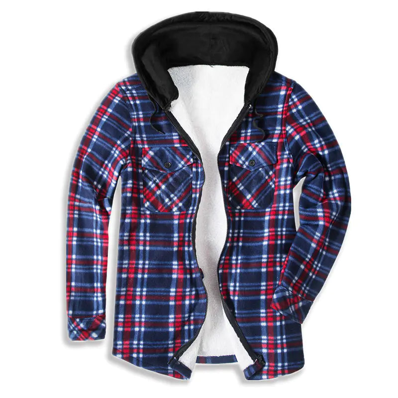 Thermal Fleece-Lined Men's Shirt Jacket Mimarta