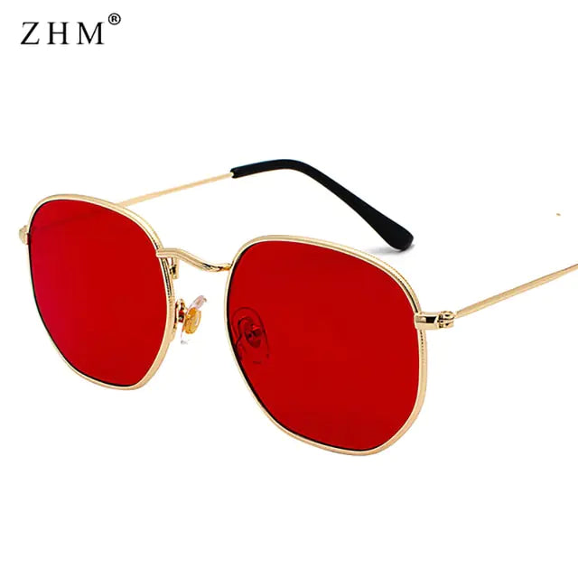 Luxury Sunglasses Classic Square Metal Frame Rieworkes