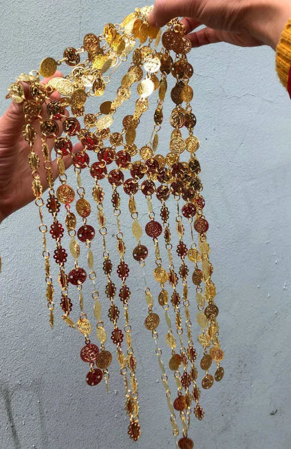 Metal Headdress for Belly Dance Stage Performance Mimarta