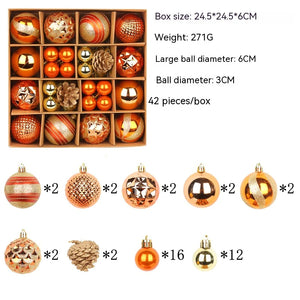 Colorful Christmas Ornament Ball Set Rieworkes
