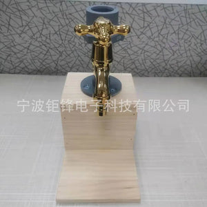 Whiskey Wood Dispenser with Tap and Water Function Mimarta